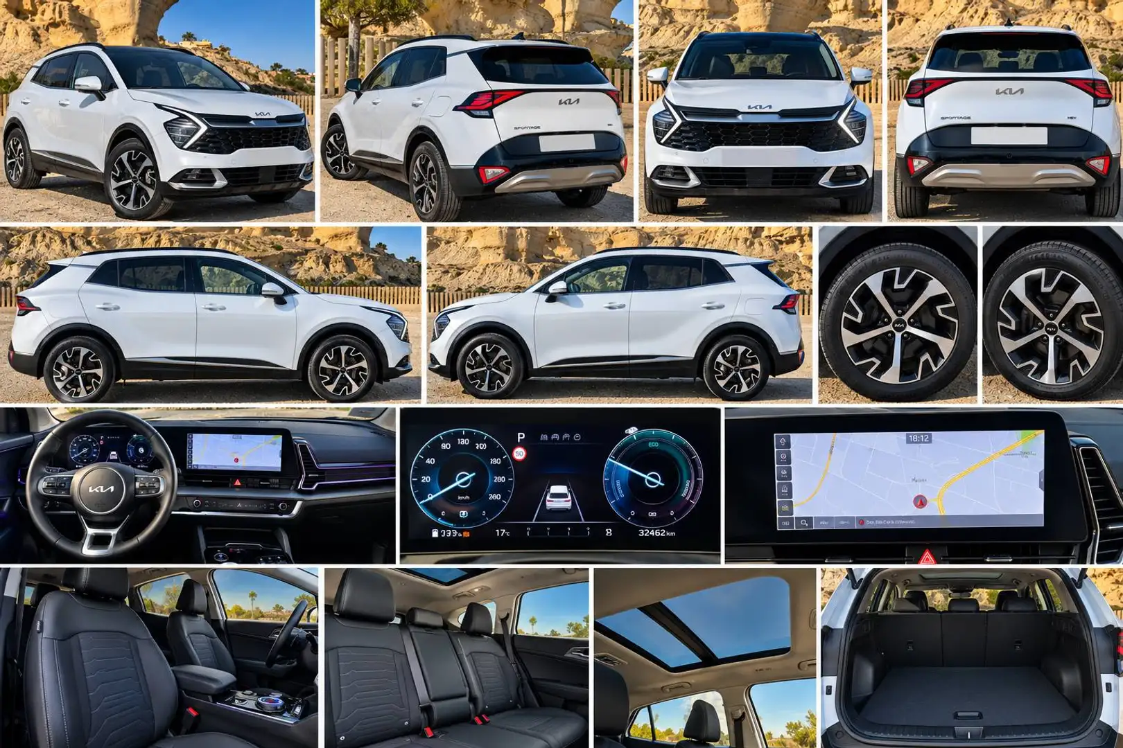 Kia Sportage 1.6 T-GDi HEV 230 CV Tech 4x2 Automático Blanco - 2