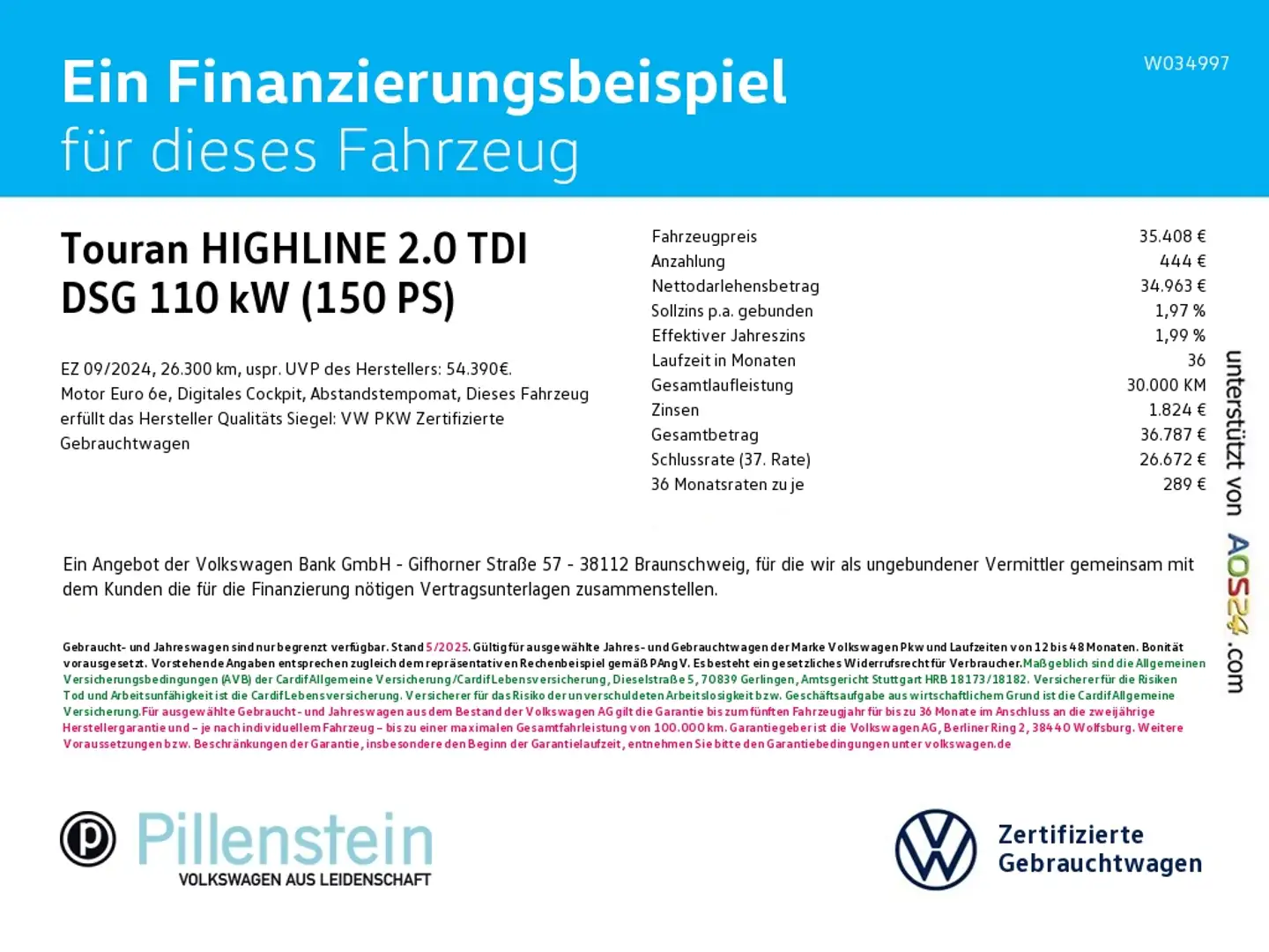 Volkswagen Touran HIGHLINE 2.0 TDI DSG 7-SITZE AHK APP-C. Schwarz - 2