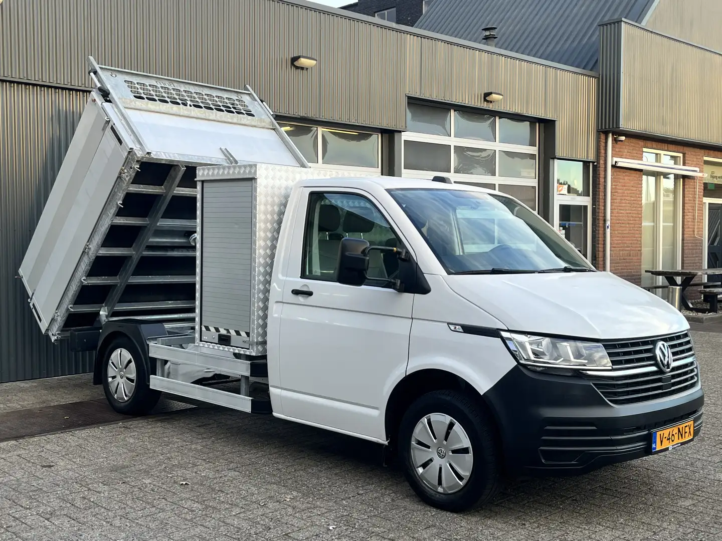 Volkswagen Transporter 2.0 TDI 150pk T6.1 Pick up Kipper Airco Cruise con Blanc - 1