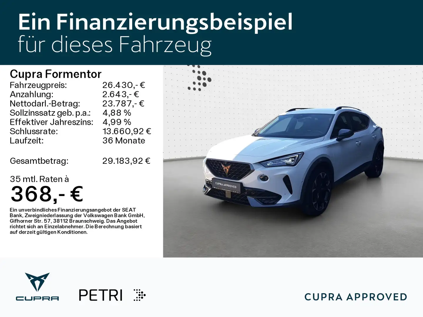 CUPRA Formentor 1.4TSI e-HYBRID *NAVI*PANO*KAM*SHZ*ACC Bianco - 2