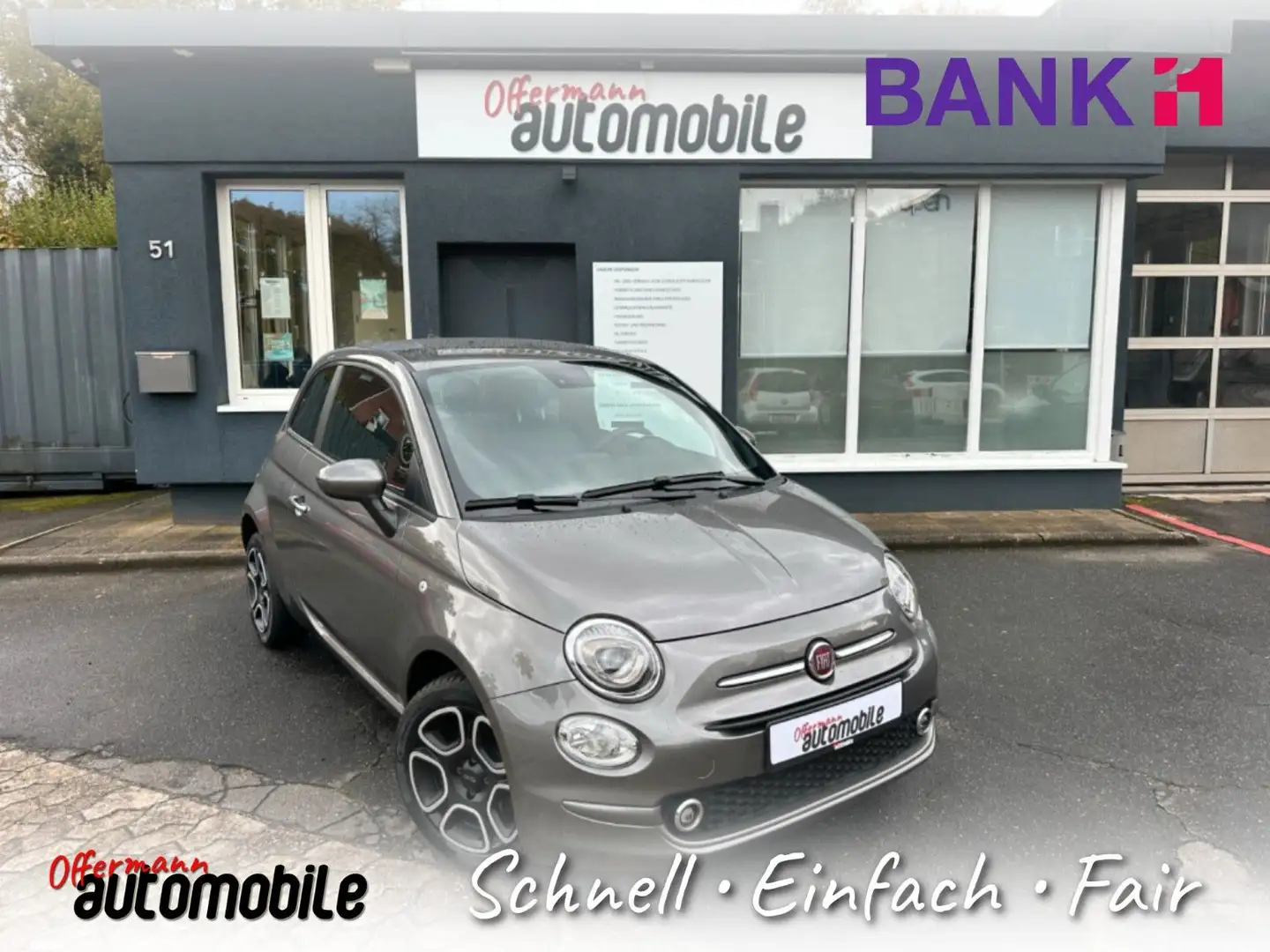 Fiat 500 Club*CarPlay*PDC*TEMP*GARANTIE* Schwarz - 1