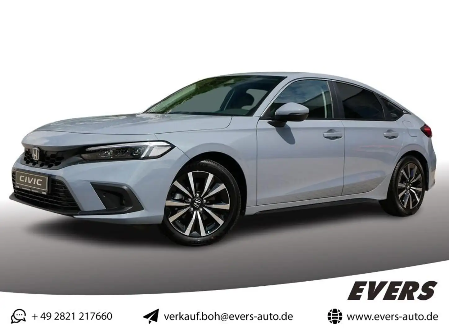 Honda Civic 2.0 e:HEV HYBRID ELEGANCE NAVI+LED+ACC+SHZ Grau - 1