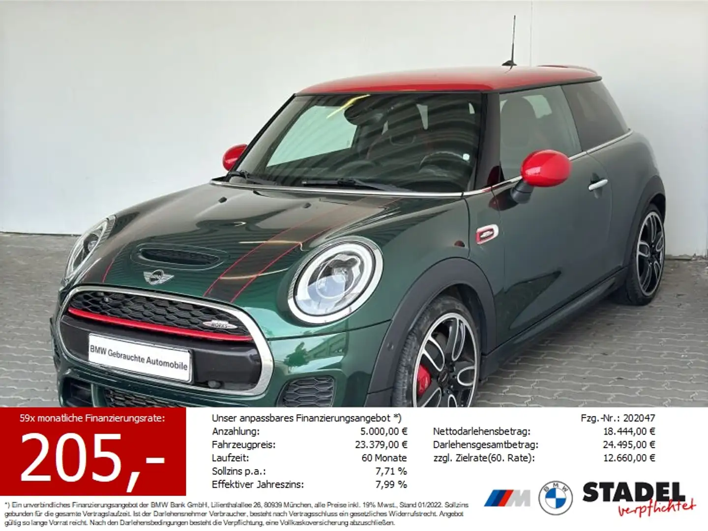 MINI John Cooper Works Chili Navi.LED.ParkAs.18LMR Vert - 1
