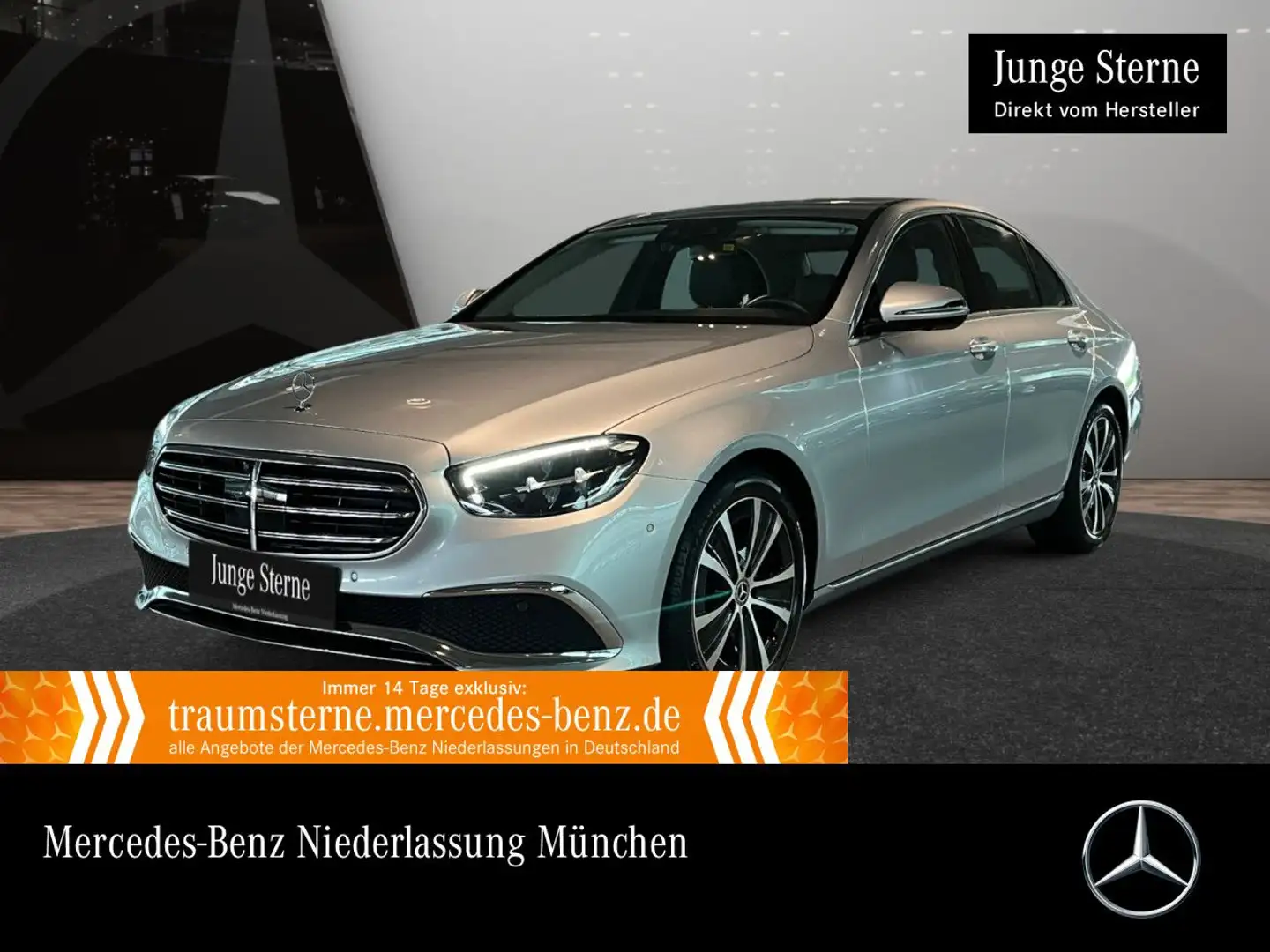 Mercedes-Benz E 200 d EXCLUSIVE+360+LED+FAHRASS+BURMESTER+9G Plateado - 1