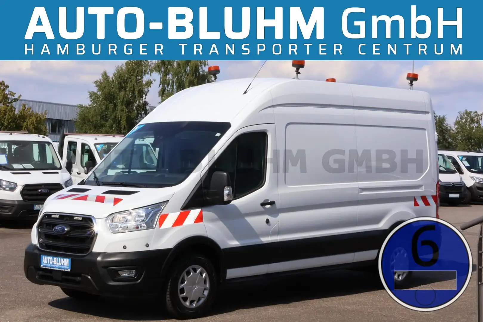 Ford Transit 350 Kasten L3H3 PDC Kamera Klima AHK Blanco - 1
