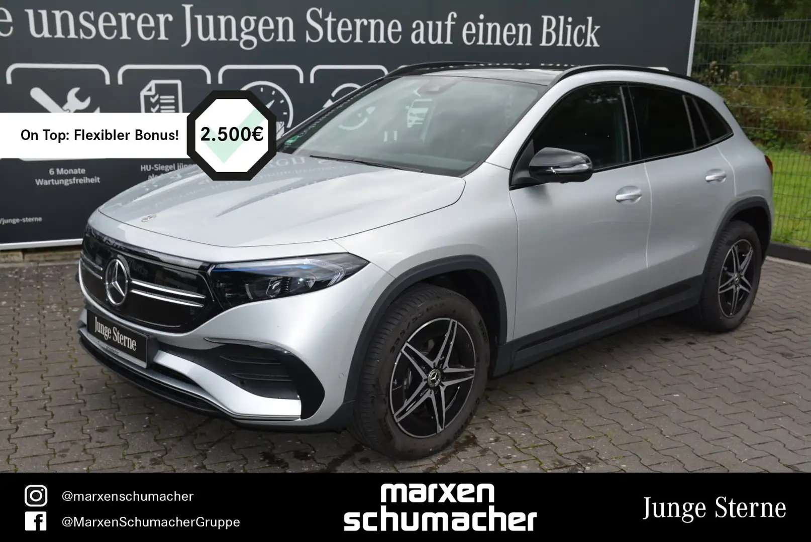 Mercedes-Benz EQA 250 EQA 250 AMG Line Pano+MBUX+360°+AHK+LED+Night Argent - 1