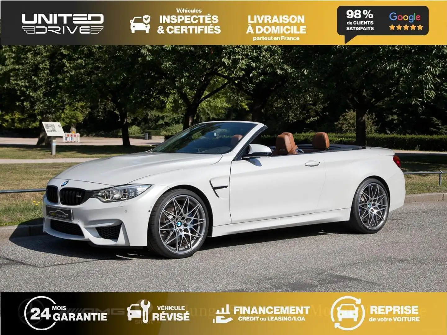 BMW M4 M4 Cabriolet - BV DKG CABRIOLET F33 F83 M4 PHASE 1 Blanc - 1