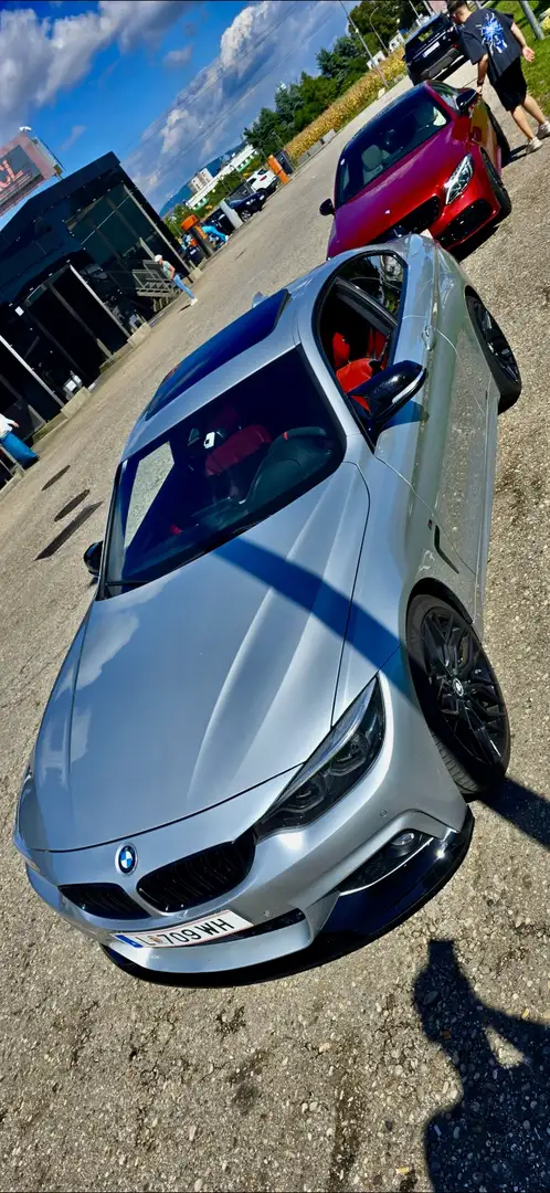 BMW 420 420d Coupe M Sport Aut. Silber - 2