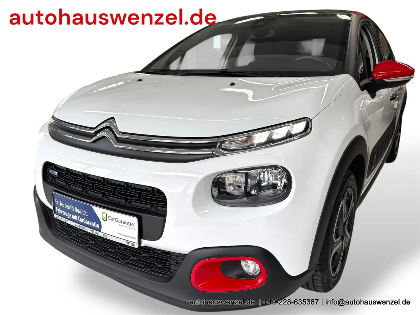 Citroen C3 1.2 Shine 110 aus 1.HAnd - NAVI KAM PDC SITZHZG Blanc - 1