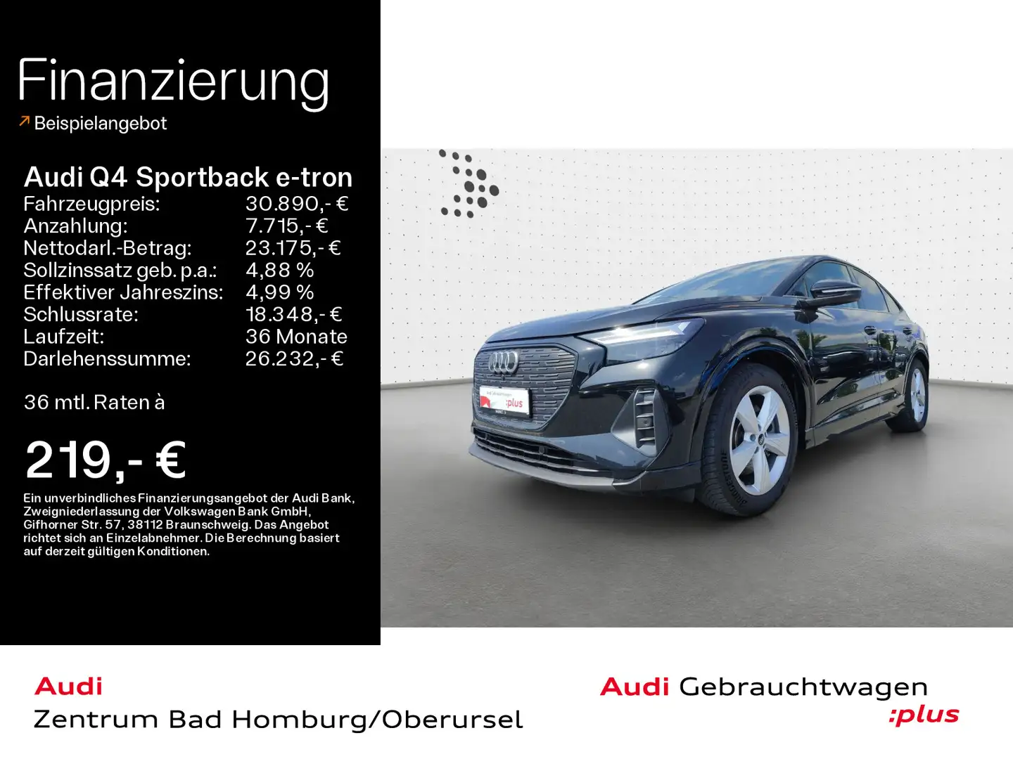 Audi Q4 e-tron 40*Navi*LED*HUD*SONOS*PDC*Vi Schwarz - 1