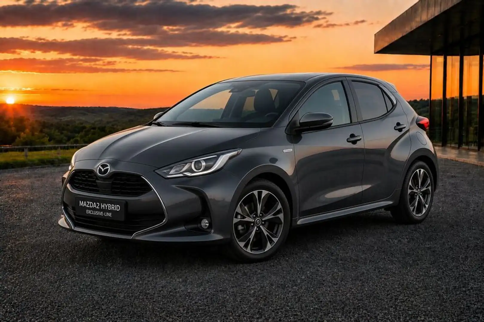 Mazda 2 Hybrid 116ps AT 2WD EXCLUSIVE-LINE Grau - 1