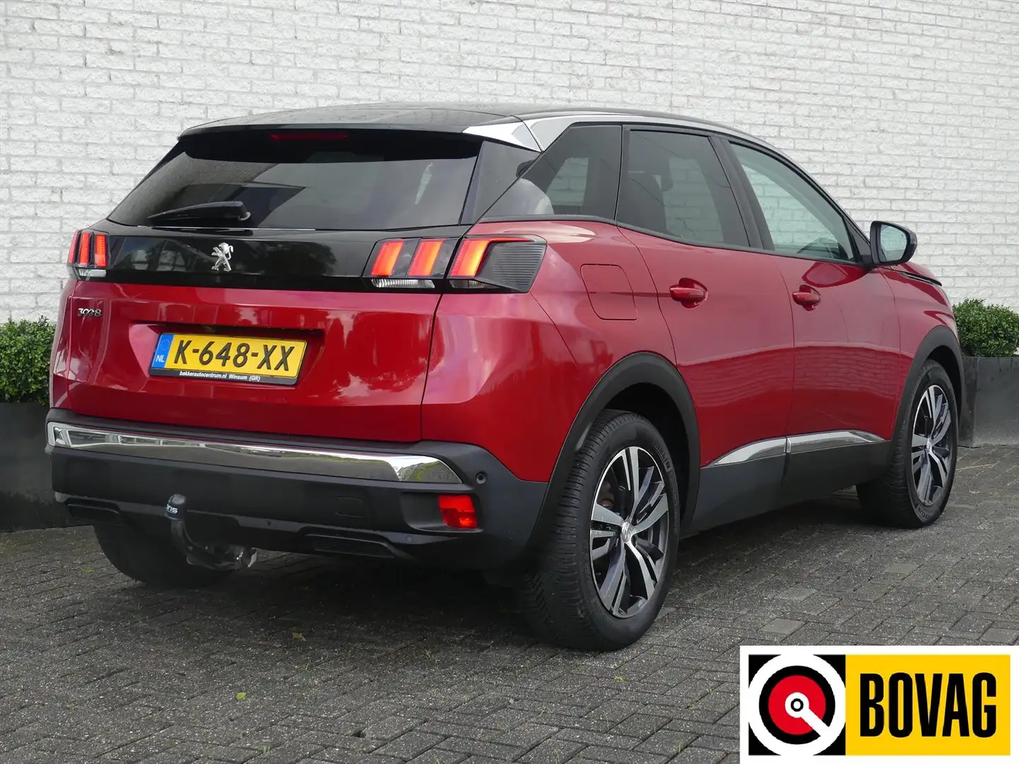 Peugeot 3008 ALLURE 1.2 130PK AUTOMAAT NAVI/CAMERA/TREKHAAK/CLI Rood - 2