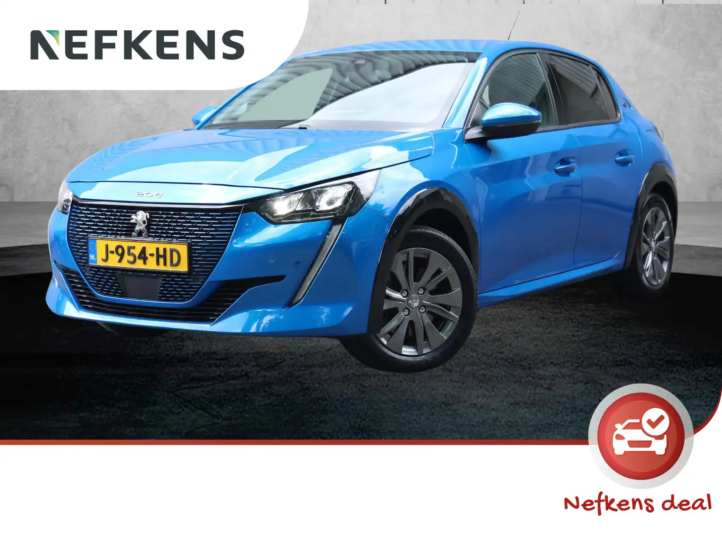 Peugeot e-208 EV Allure 50 kWh | Stoelverwarming | Keyless start Blauw - 1