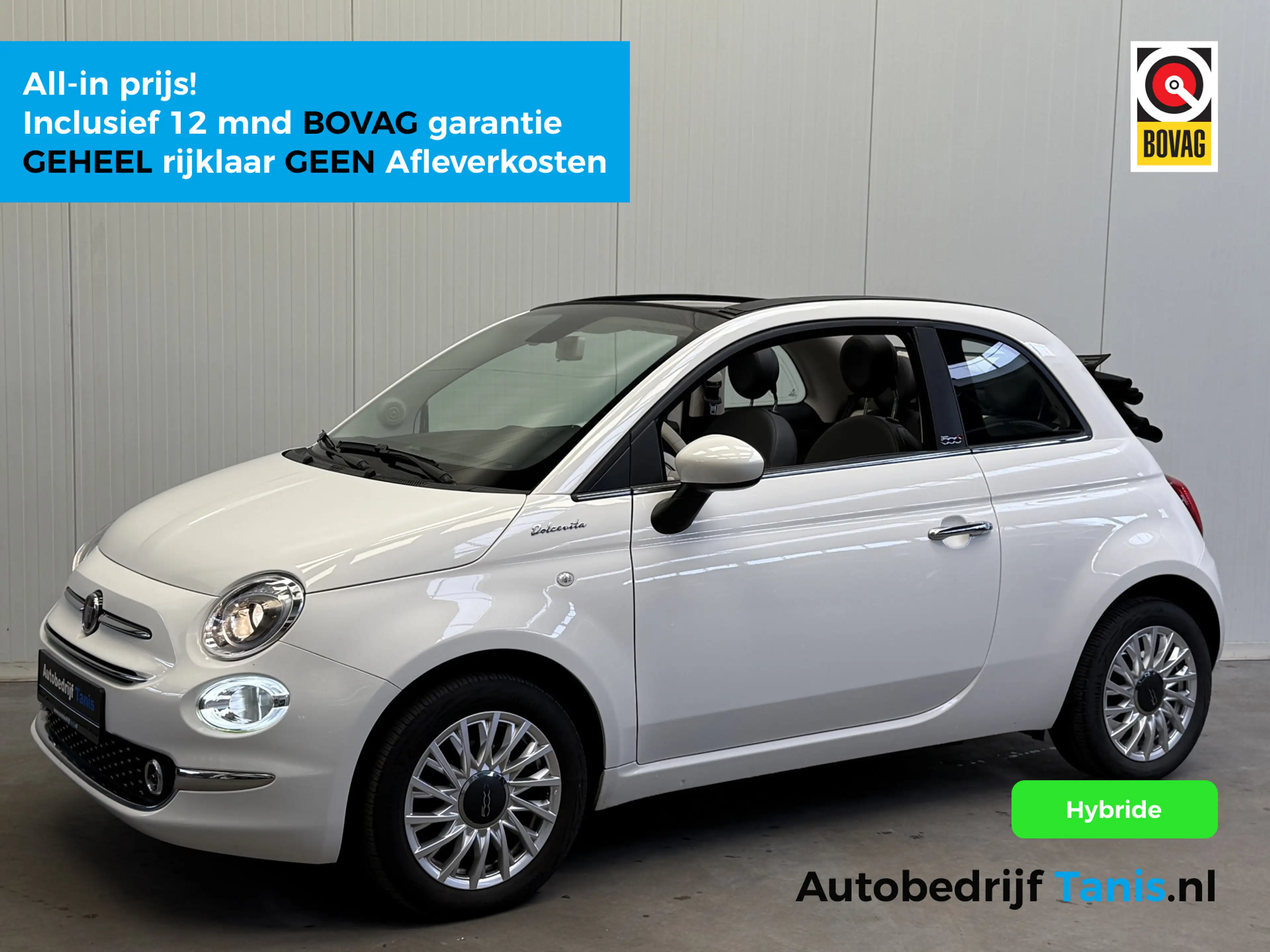Fiat 500C 1.0 Hybrid Dolcevita AIRCO/ECC-SPORT INT-LEDER-NAV