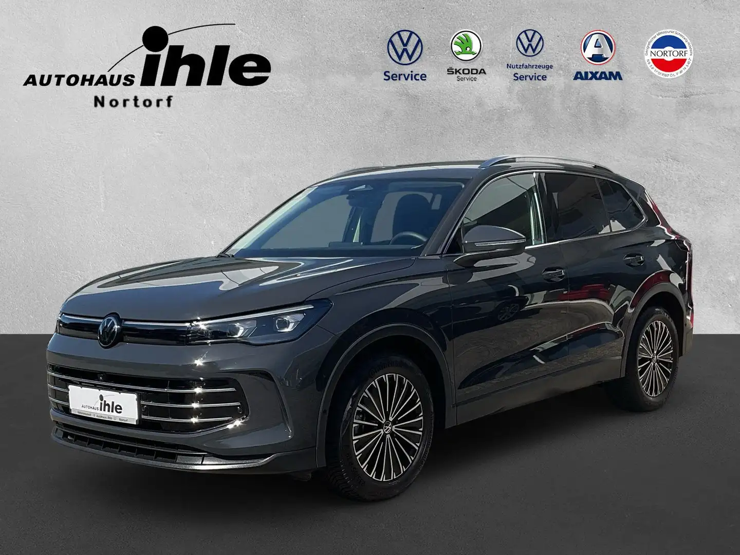 Volkswagen Tiguan Elegance 1,5 eTSI DSG AHK RFK ACC Sitzhzg Grau - 1