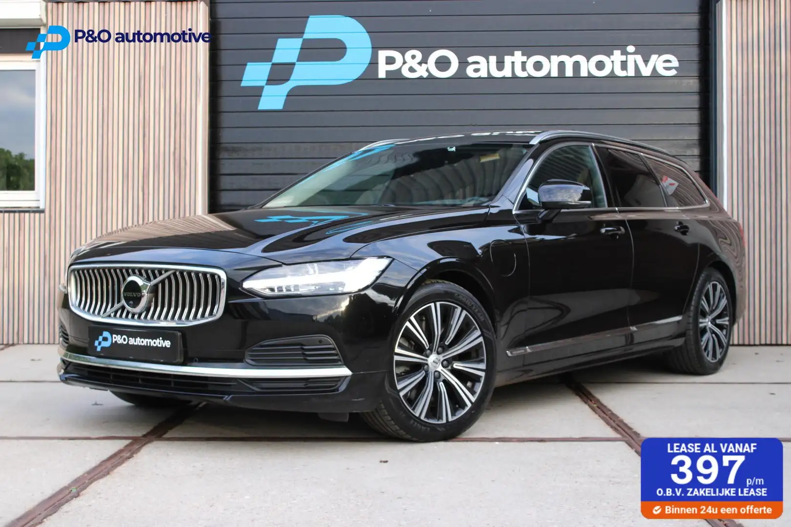 Volvo V90 2.0 T6 AWD Inscription H/K - PANO - TREKHAAK - ACC Noir - 1
