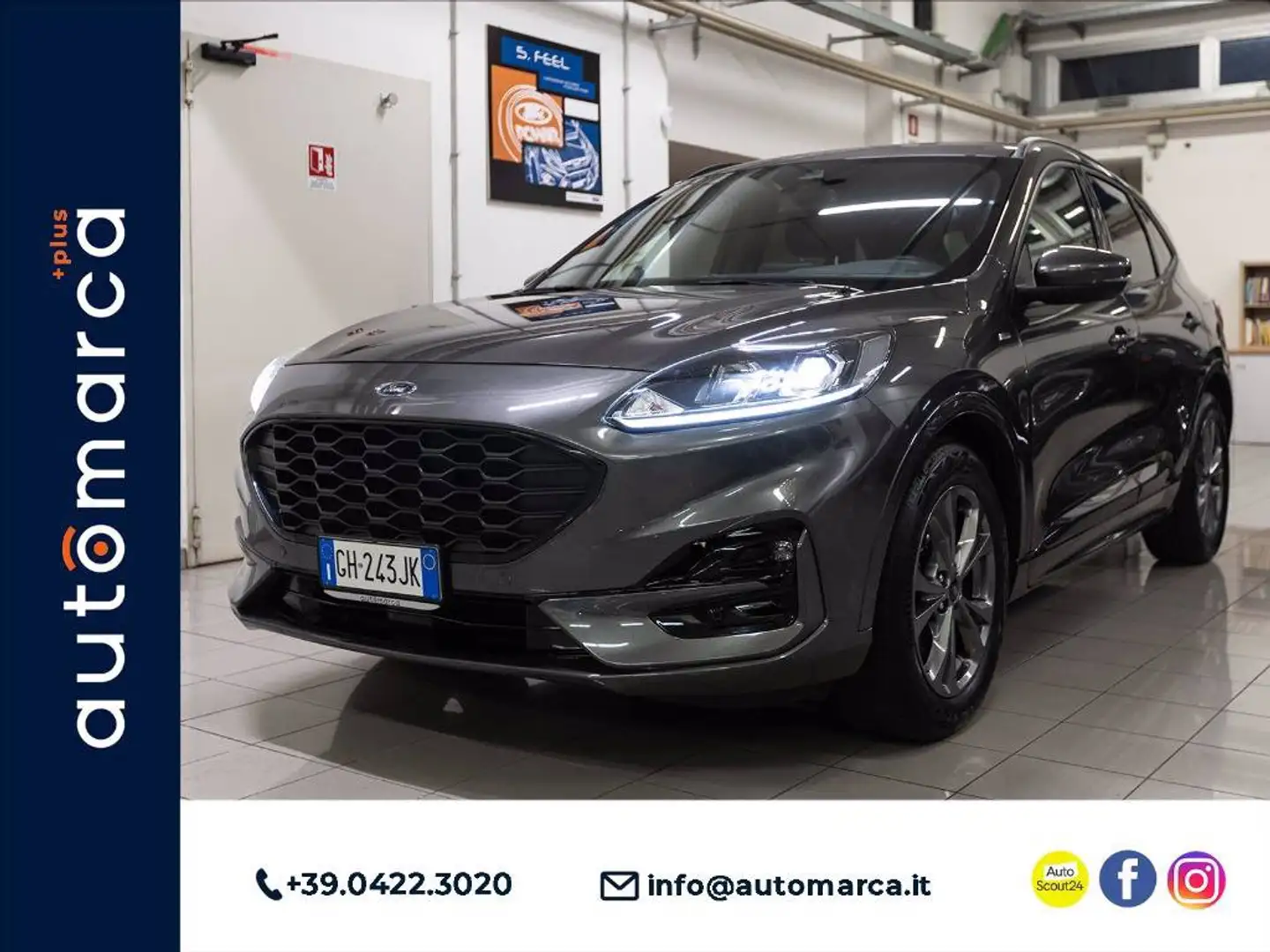 Ford Kuga 1.5 ecoblue ST-Line 2wd 120cv Grigio - 1