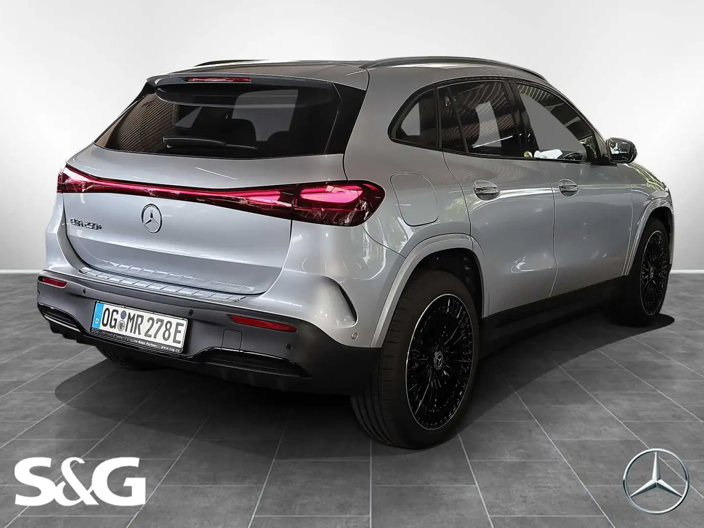 Mercedes-Benz EQA 250 + AMG MBUX+RüKam+AHK+Pano+LED+Distro+20 Ezüst - 2