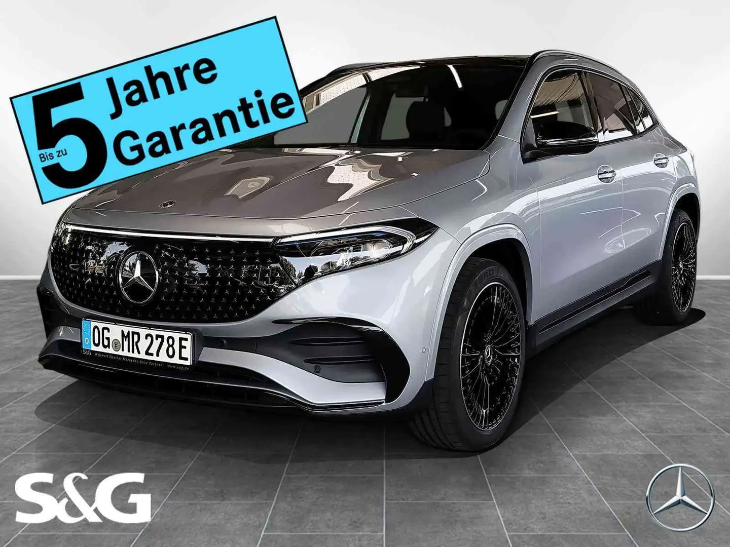 Mercedes-Benz EQA 250 + AMG MBUX+RüKam+AHK+Pano+LED+Distro+20 Ezüst - 1