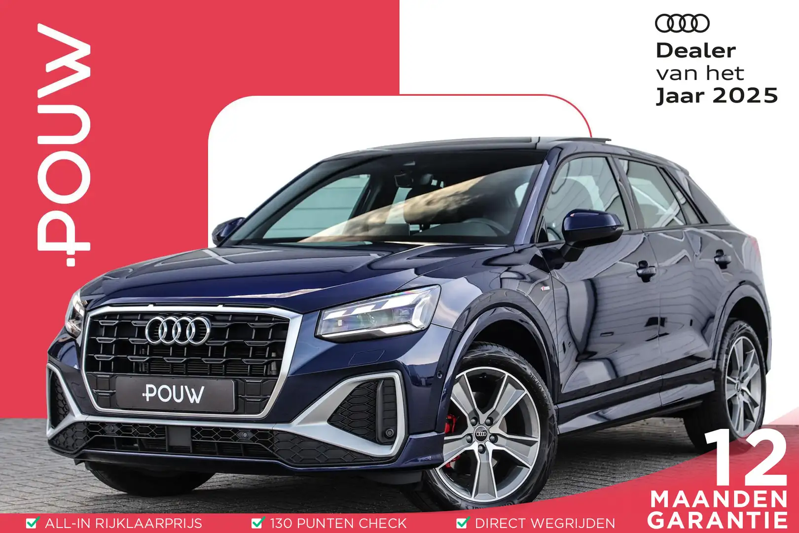 Audi Q2 35 TFSI 150pk S-tronic S-Line Edition | Panoramada Blauw - 1