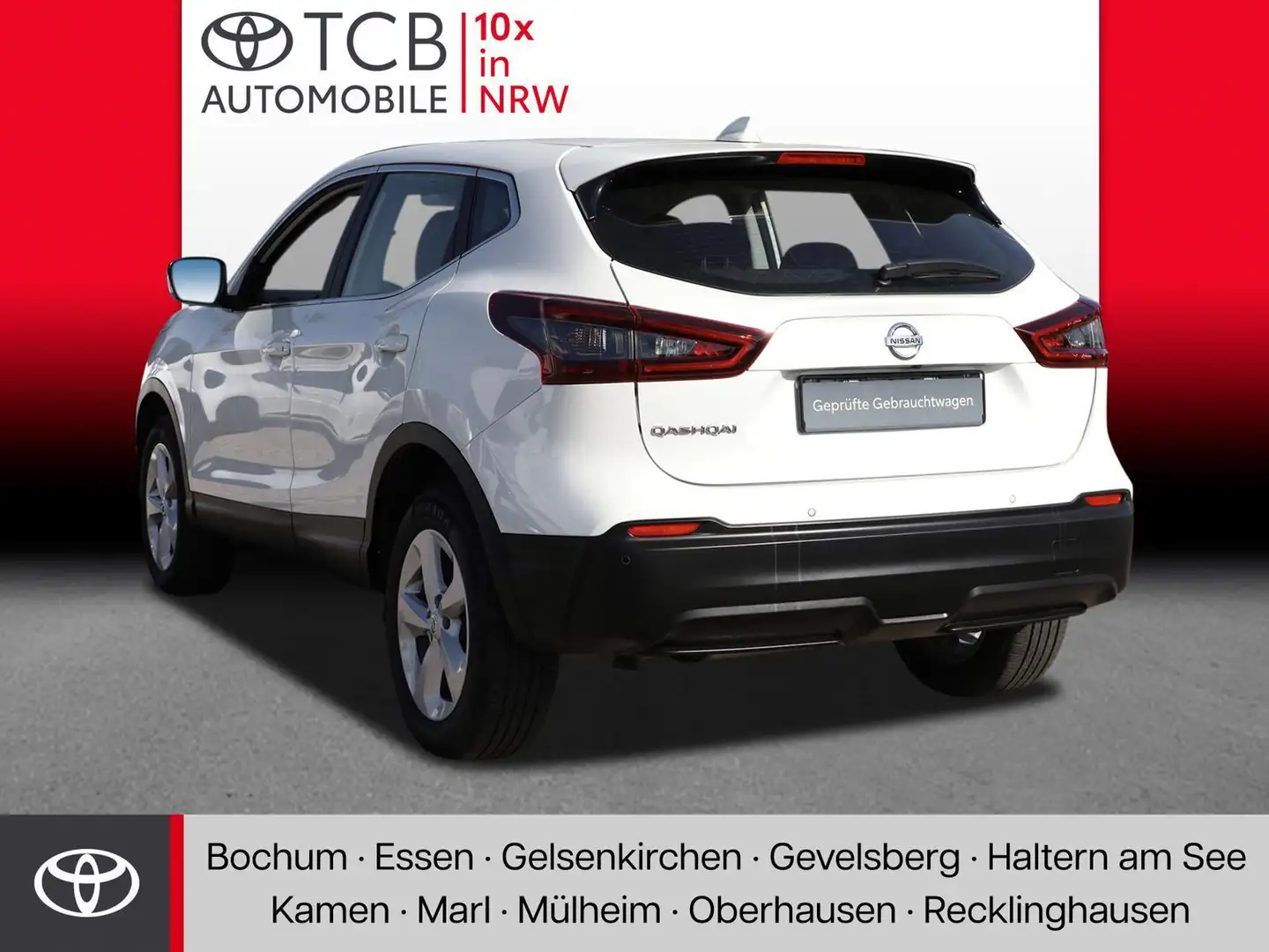 Nissan Qashqai 1.3 DIG-T Shiro NAVI SHZ PDC KLIMA BT ZV Blanc - 2