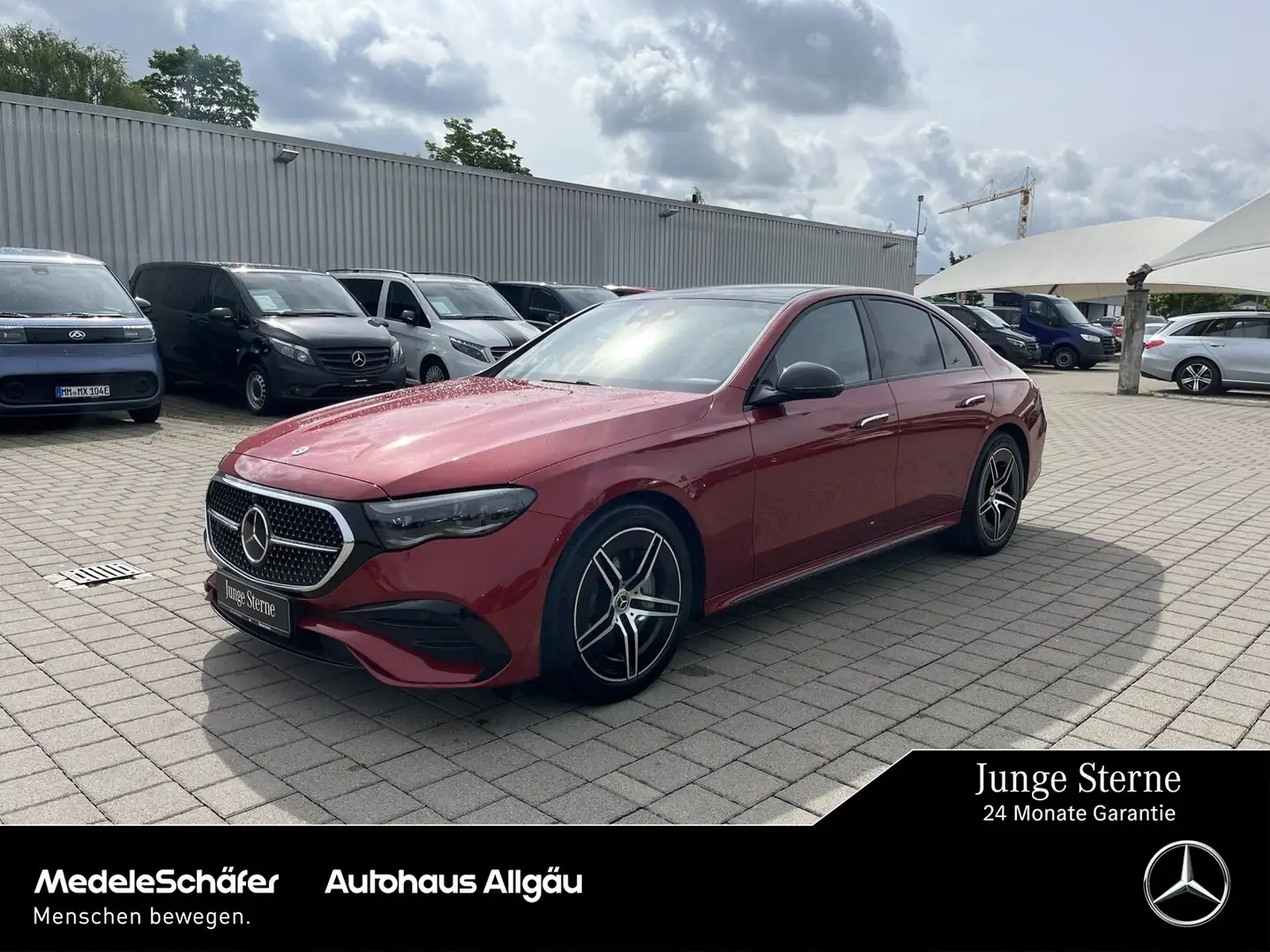 Mercedes-Benz E 450 E 450 d 4M AMG Premium+ Servotüren Standh. NP108 Rot - 1
