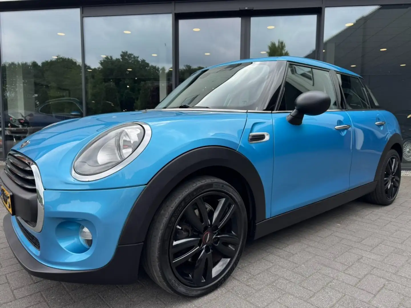 MINI One 1.2 Pepper ,Navi,Clima,Stoelverw,Half leer,Cruise, Azul - 2