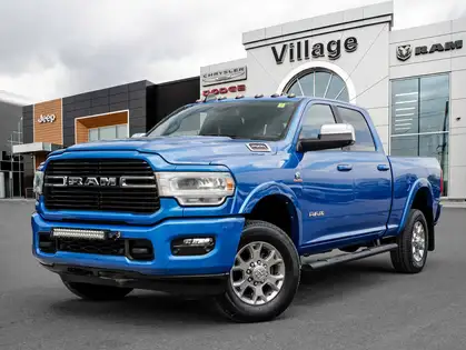 Blue 2022 RAM 2500 Laramie Crew Cab 4WD Pickup Truck Four-Wheel Drive 8-Speed Automatic