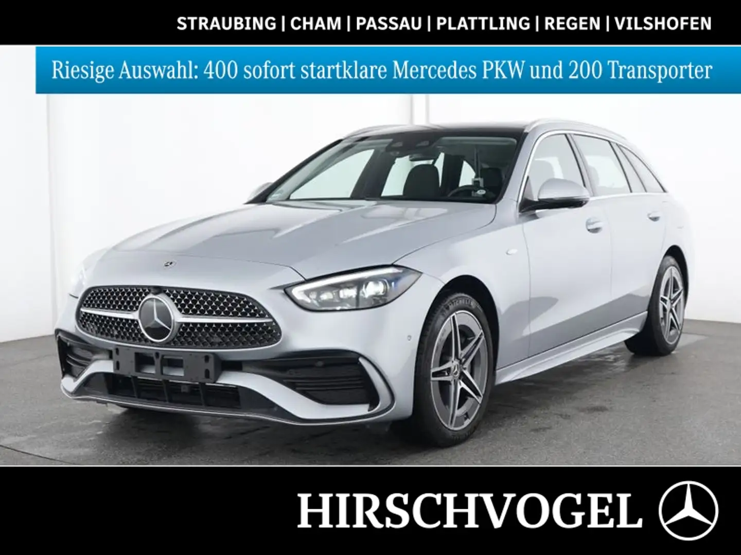 Mercedes-Benz C 300 de AMG-Line Premium+Pano+DISTRONIC+KEYLESS Silber - 1