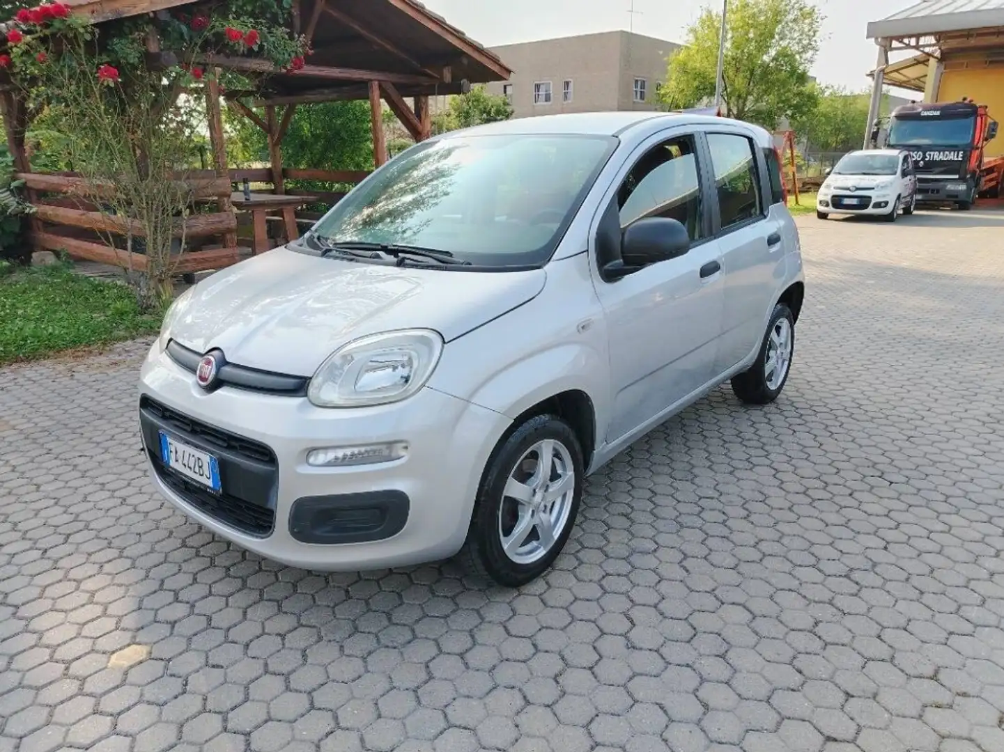 Fiat Panda 0.9 t.air t. natural power Easy 80cv E6 Argent - 1