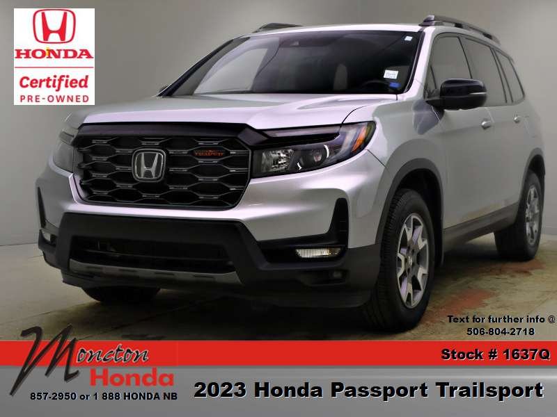Silver 2023 Honda Passport SUV / Crossover All-Wheel Drive 9-Speed Automatic