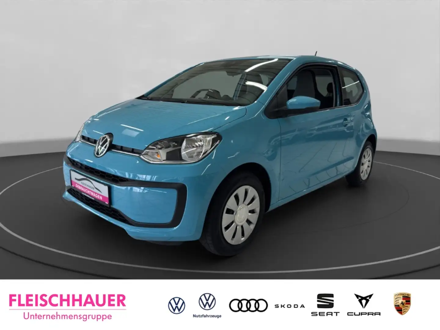 Volkswagen up! 1.0 MPI move DAB+BLUETOOTH+KLIMA+BC+LED-TAGFAHRLIC Bleu - 1