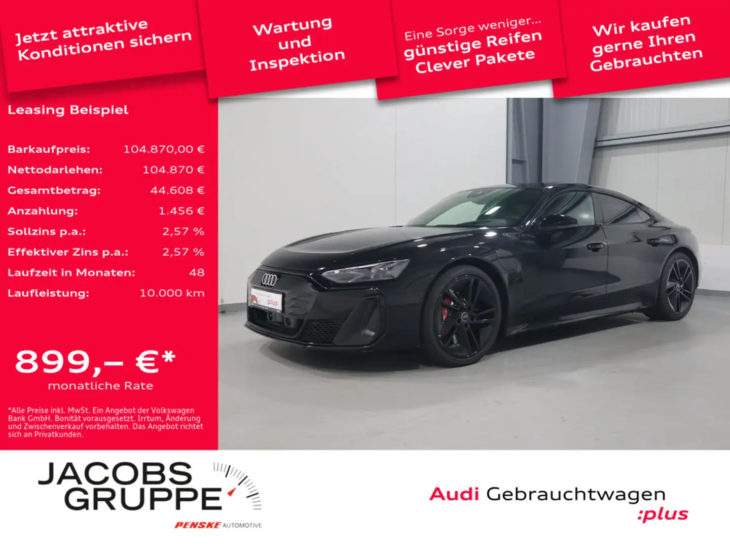 Audi e-tron GT S quattro FACELIFT*HuD*Pano*Laser*B&O * Schwarz - 1