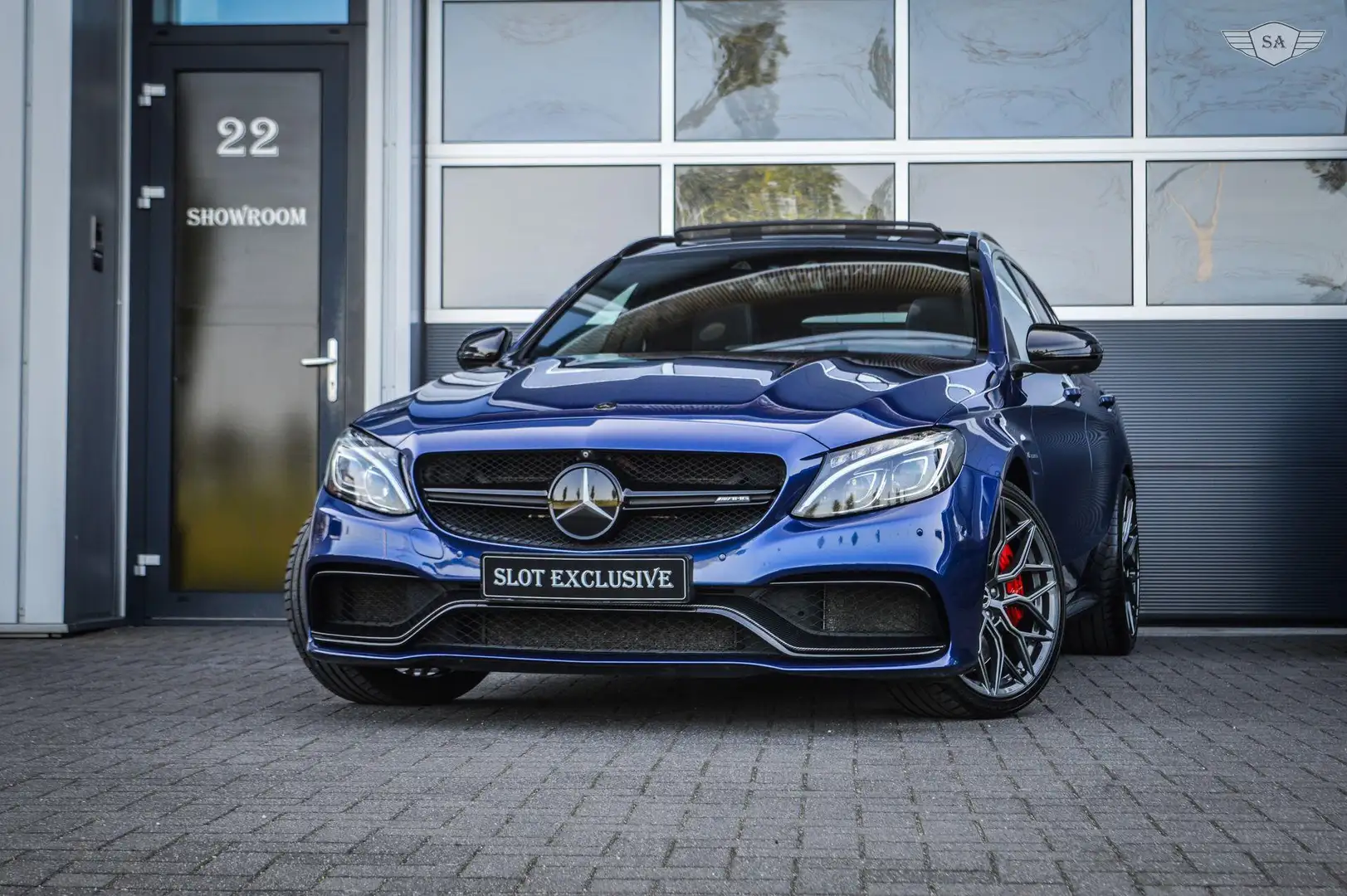 Mercedes-Benz C 63 AMG Estate S Edition 1|CARBON|PANO|360|HUD|ACC Blauw - 1