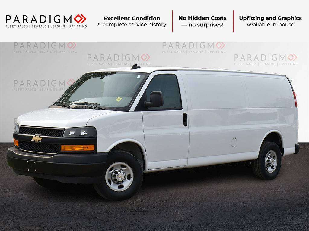 White 2024 Chevrolet Express Cargo Van Rear-Wheel Drive Automatic