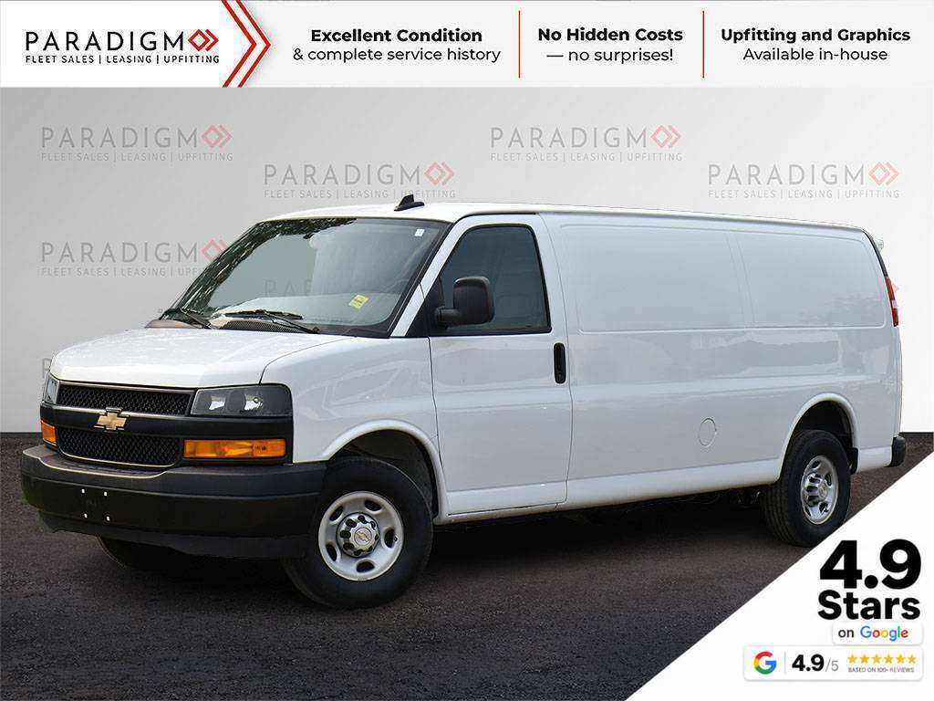 White 2024 Chevrolet Express Cargo Van Rear-Wheel Drive 8-Speed Automatic