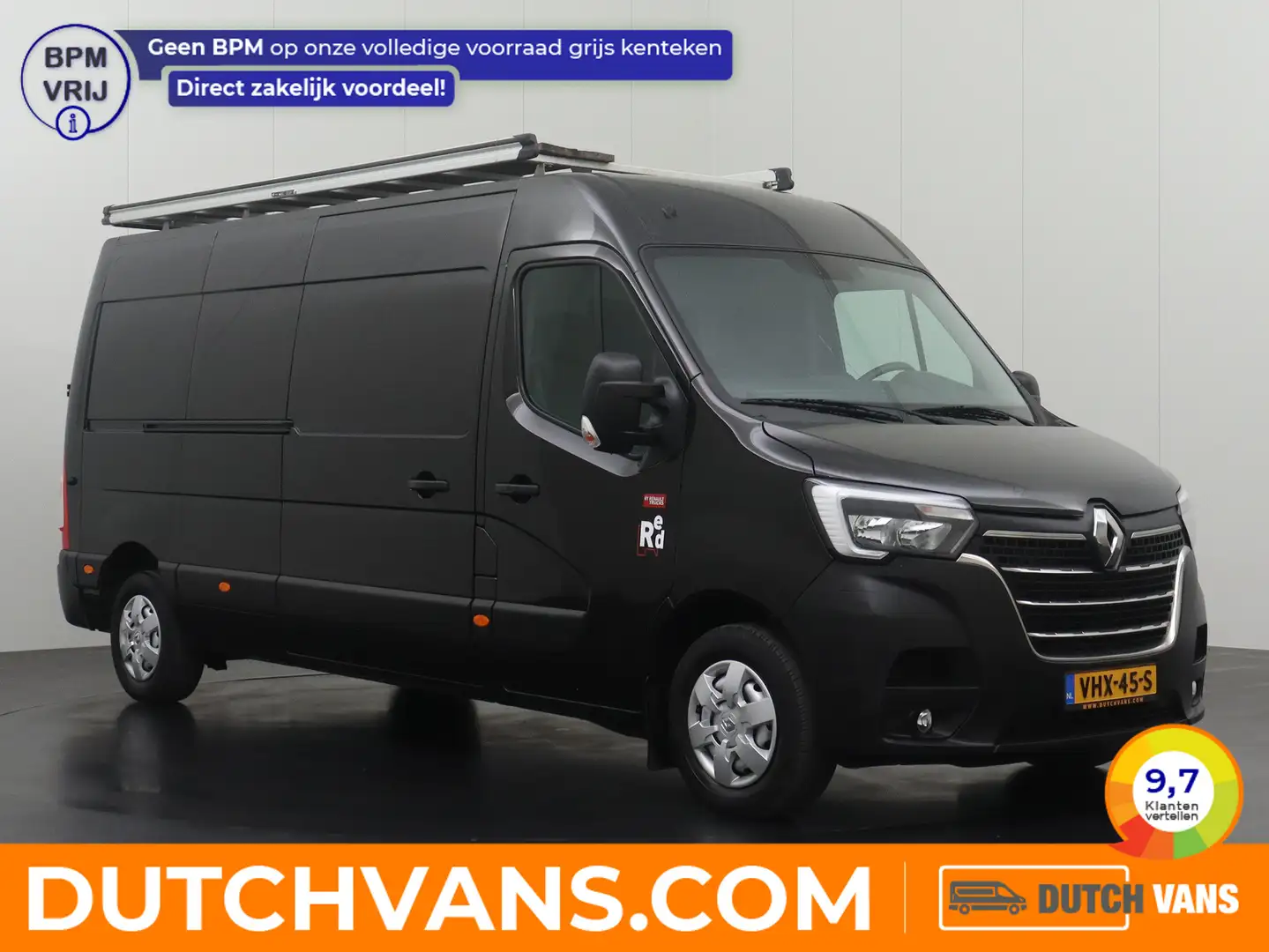Renault Master 2.3DCi 180PK L3H2 Maxi | 2xSchuifdeur | Imperiaal Zwart - 1