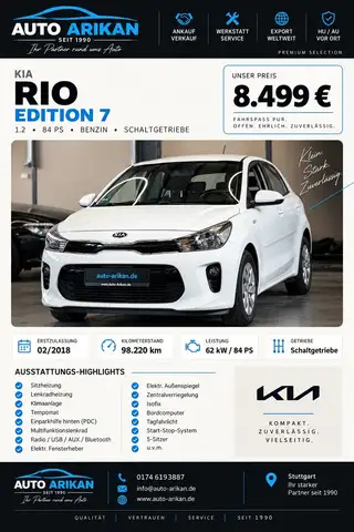 Kia Rio Edition 7 L Heizung/Sitz Heizung