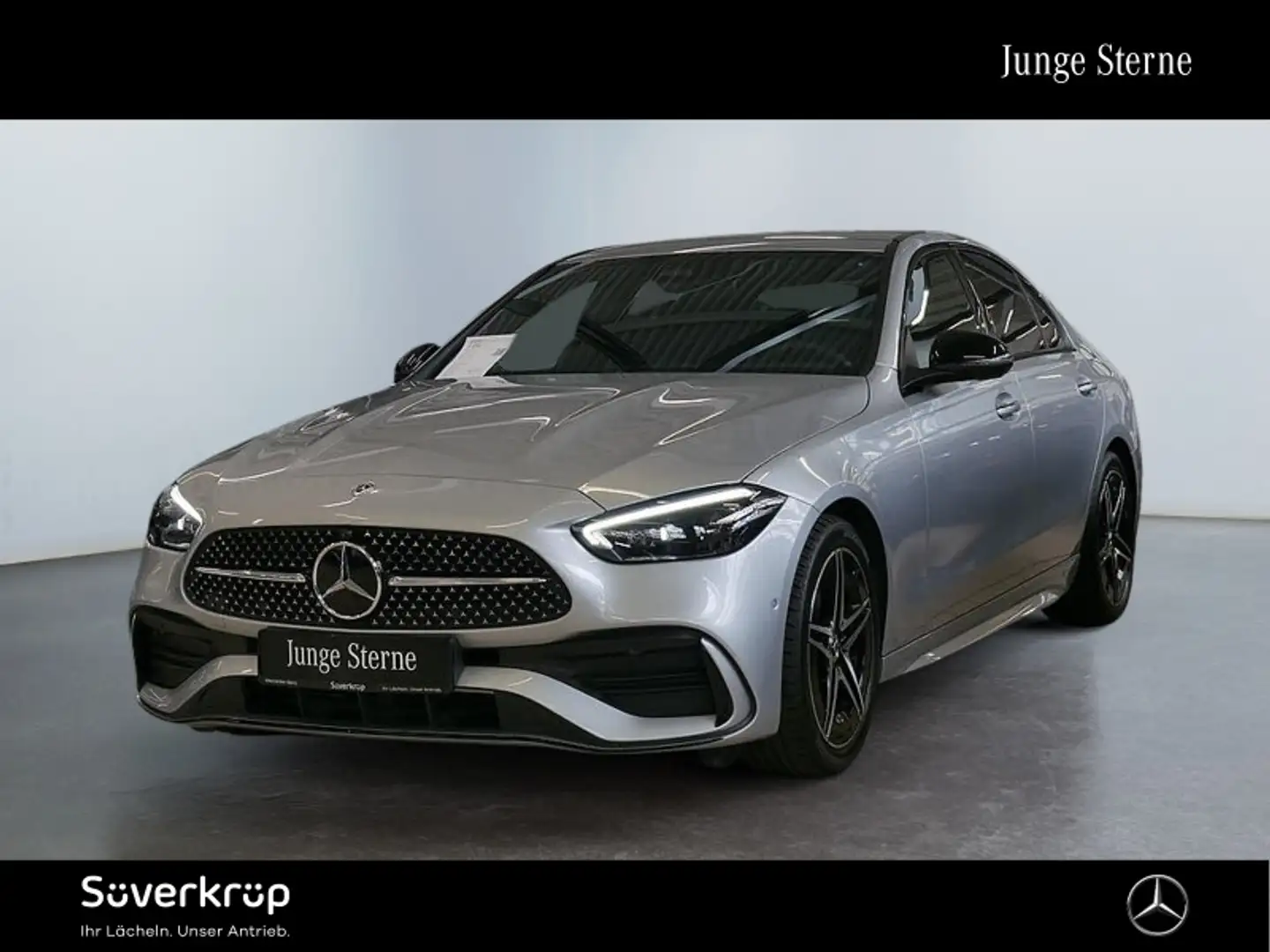 Mercedes-Benz C 200 , AMG PREMIUM NIGHT SPUR 360 PDC SHZ MEMO Silber - 2