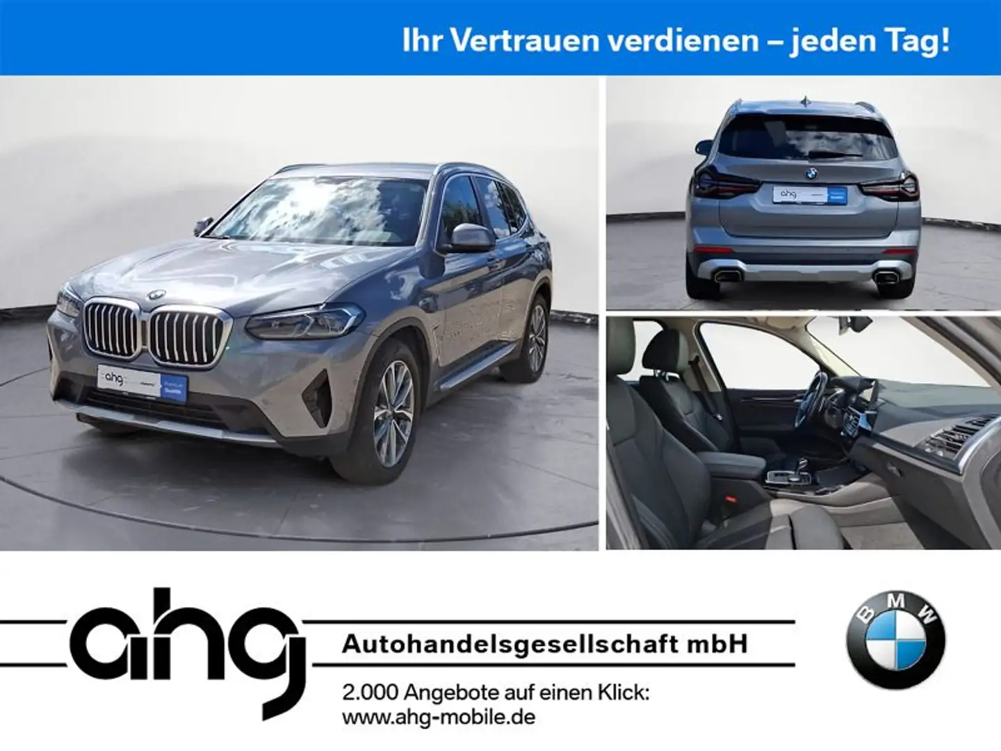 BMW X3 xDrive30d AHK Laserlicht HeadUp M- Lenkrad Grau - 1