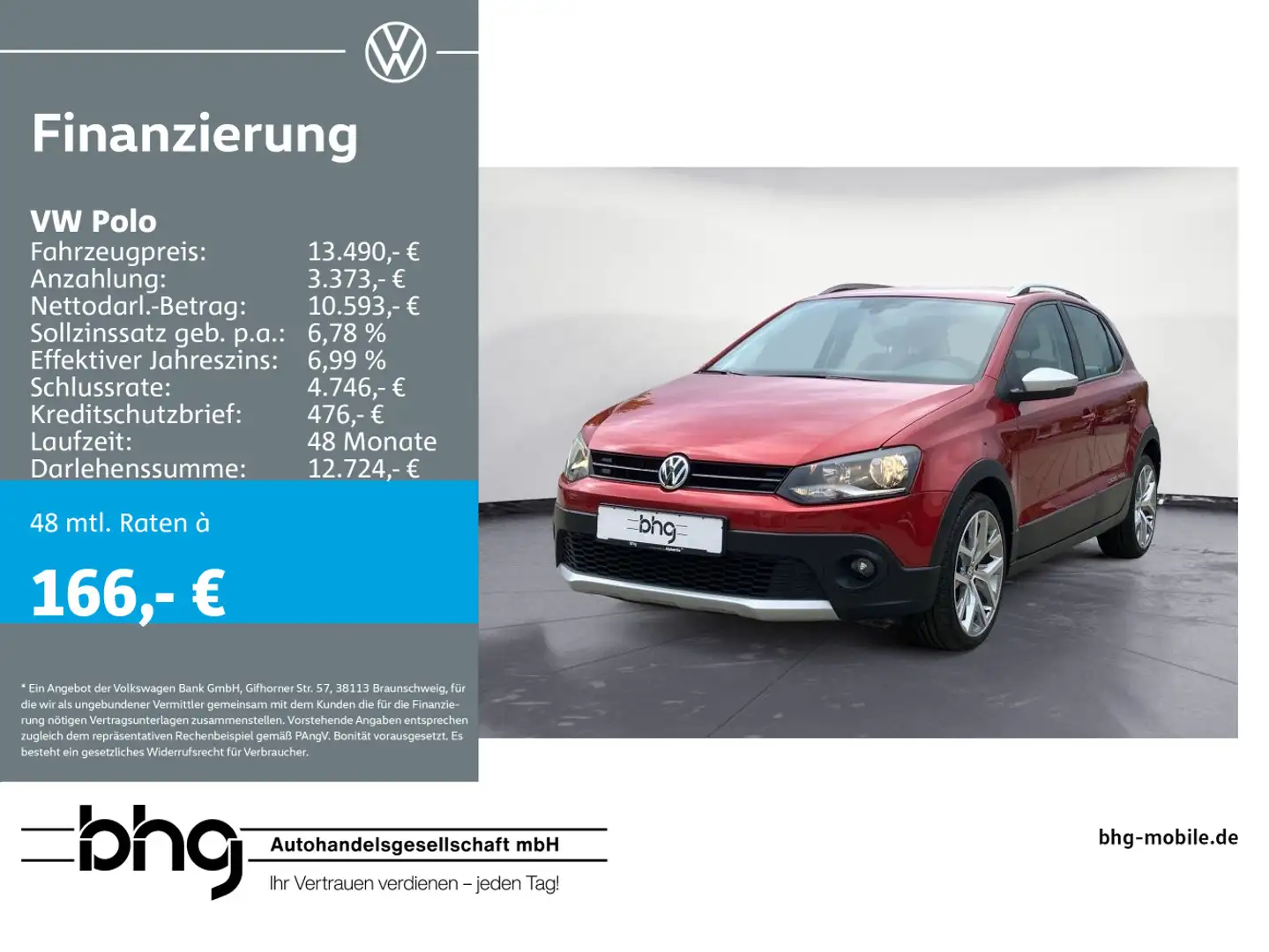 Volkswagen Polo 1.2 TSI Cross Rood - 1