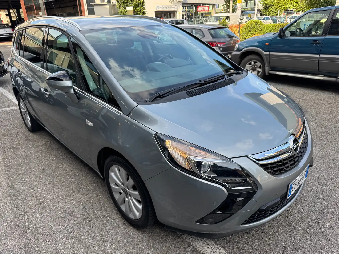 Opel Zafira Tourer 1.6 t Cosmo ecoM 150cv E6,UNICO PROP.,7POSTI,CLIMA Grigio - 2