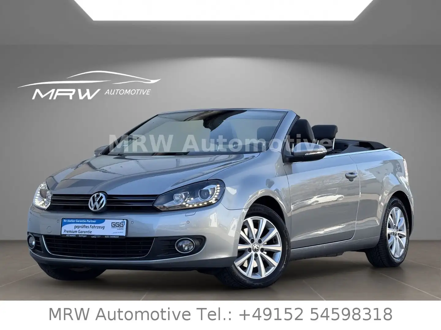 Volkswagen Golf VI Cabriolet*XENON*LEDER*PDC*NAVI*TÜV Silber - 1