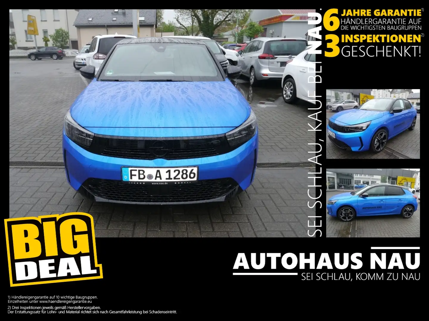 Opel Corsa F 1.2 Turbo Incl.Big Deal Inspektionspaket Blau - 1