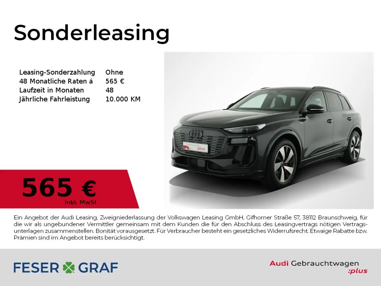 Audi Q6 e-tron e-tron S line Int+Ext/Matrix LED/ACC/20 Zoll Grau - 1