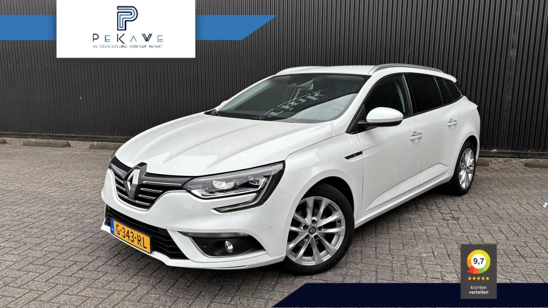 Renault Megane Estate 1.3 TCe 140 pk Limited Automaat Navi Carpla Wit - 1