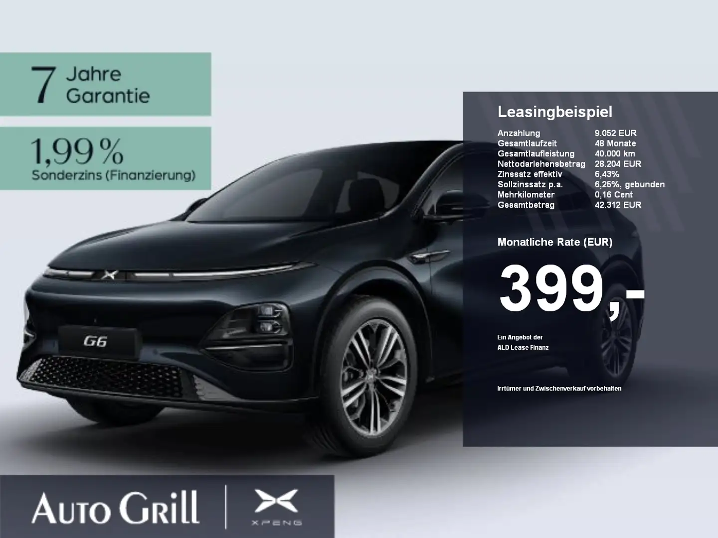 Xpeng G6 AWD Performance AHK CarPlay 360Kam ACC Pano Bleu - 1