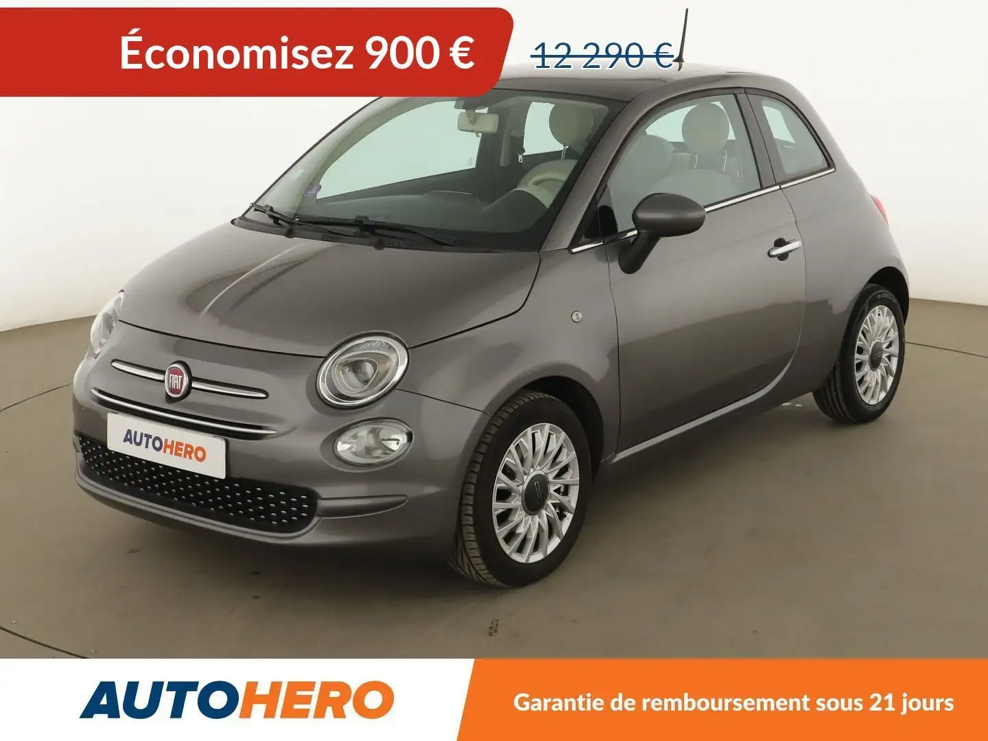 Fiat 500 1.2 Lounge Dualogic Gris - 1