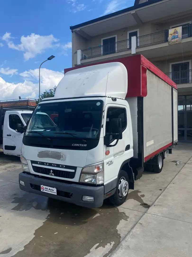 Mitsubishi Canter telonato centinato 2012 Белый - 1