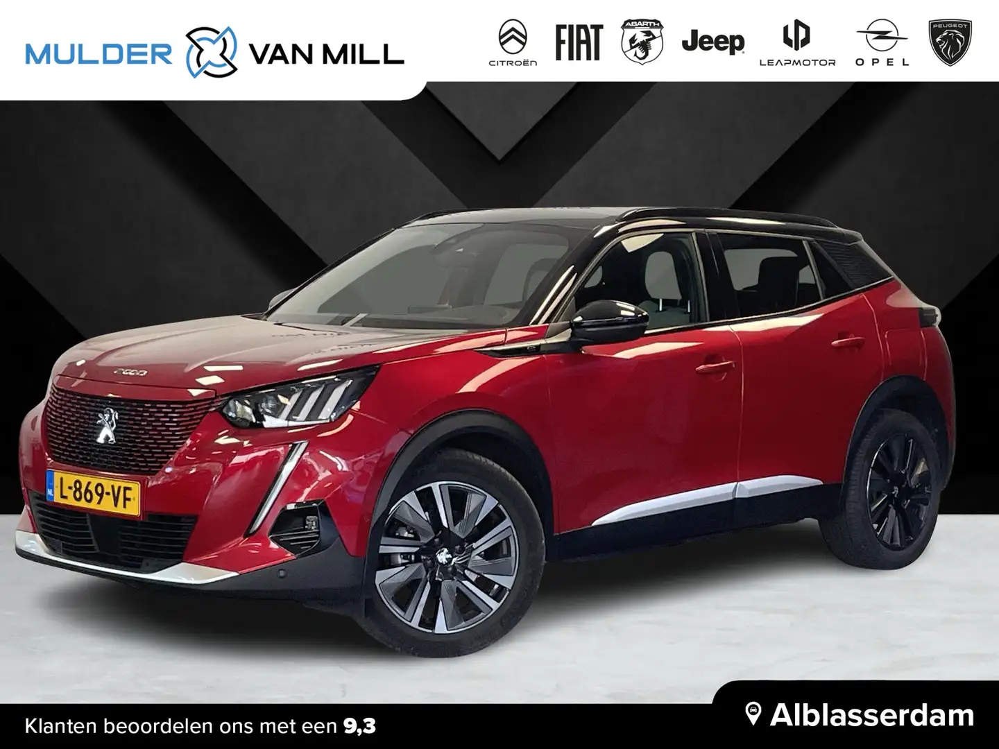 Peugeot e-2008 GT Pack EV 50kWh 136pk | TREKHAAK | SCHUIF/KANTELD Rouge - 1